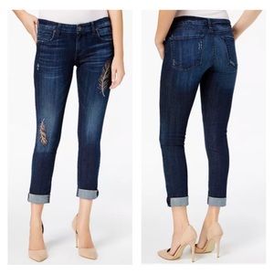 KUT FROM THE KLOTH Catherine Embroidered Boyfriend Plus Jeans sz 16W